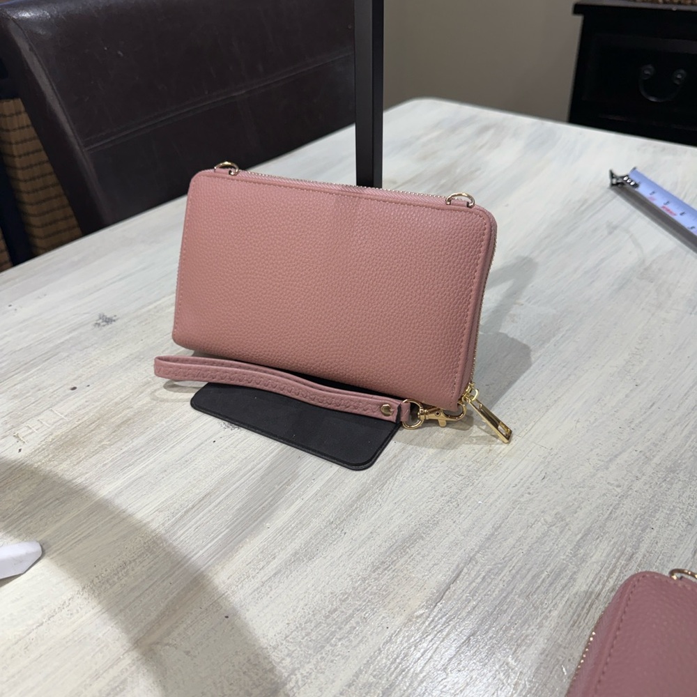 Chic Rose Gold Wristlet Clutch